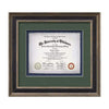 Tuscan Certificate Frame — Rustic/Charcoal