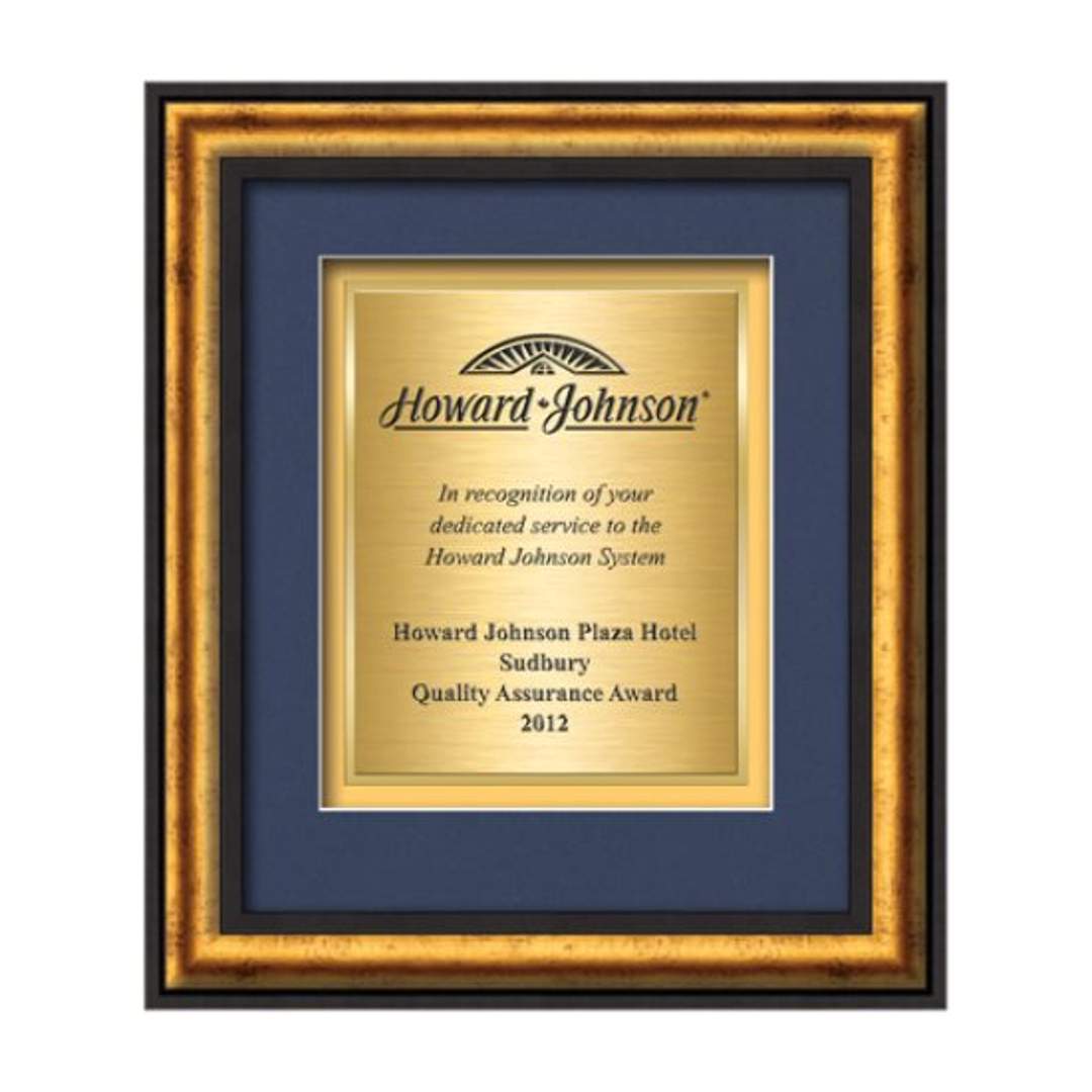 Grazia Certificate TexEtch - Black/Gold