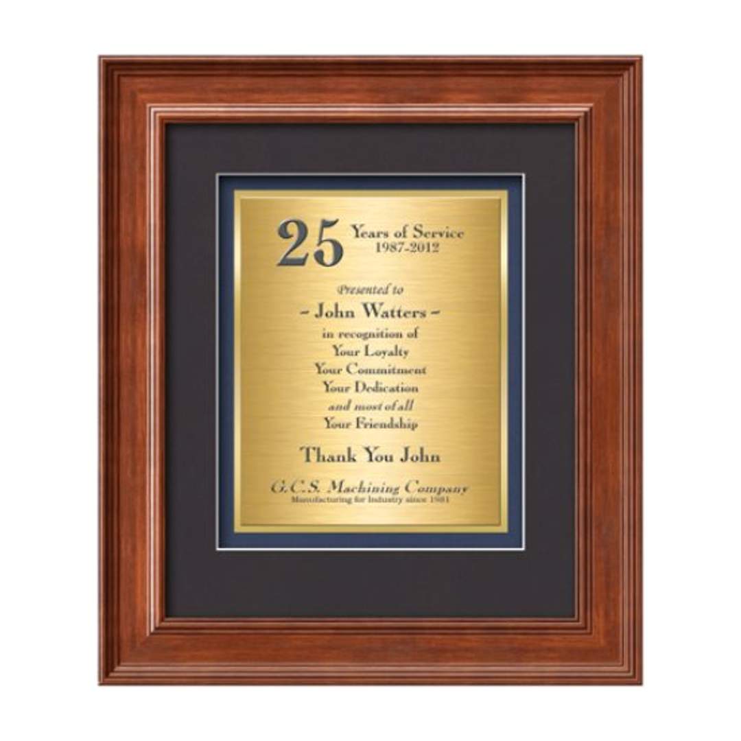 Calder Certificate TexEtch Framed Award