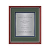 Baron Certificate TexEtch - Mahogany/Silver