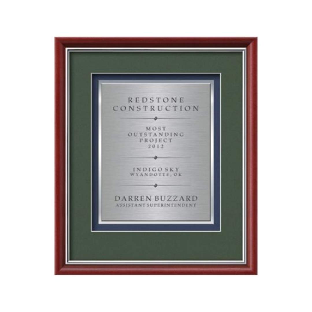 Baron Certificate TexEtch - Mahogany/Silver