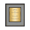 Baron Certificate TexEtch - Mahogany/Silver