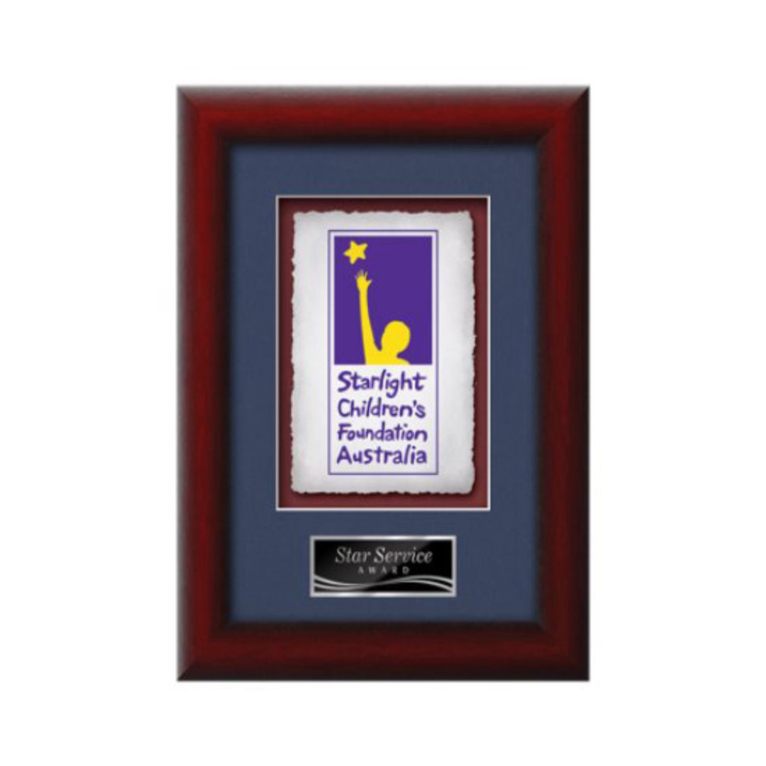 Eco VividPrint™ Framed Award — Mahogany