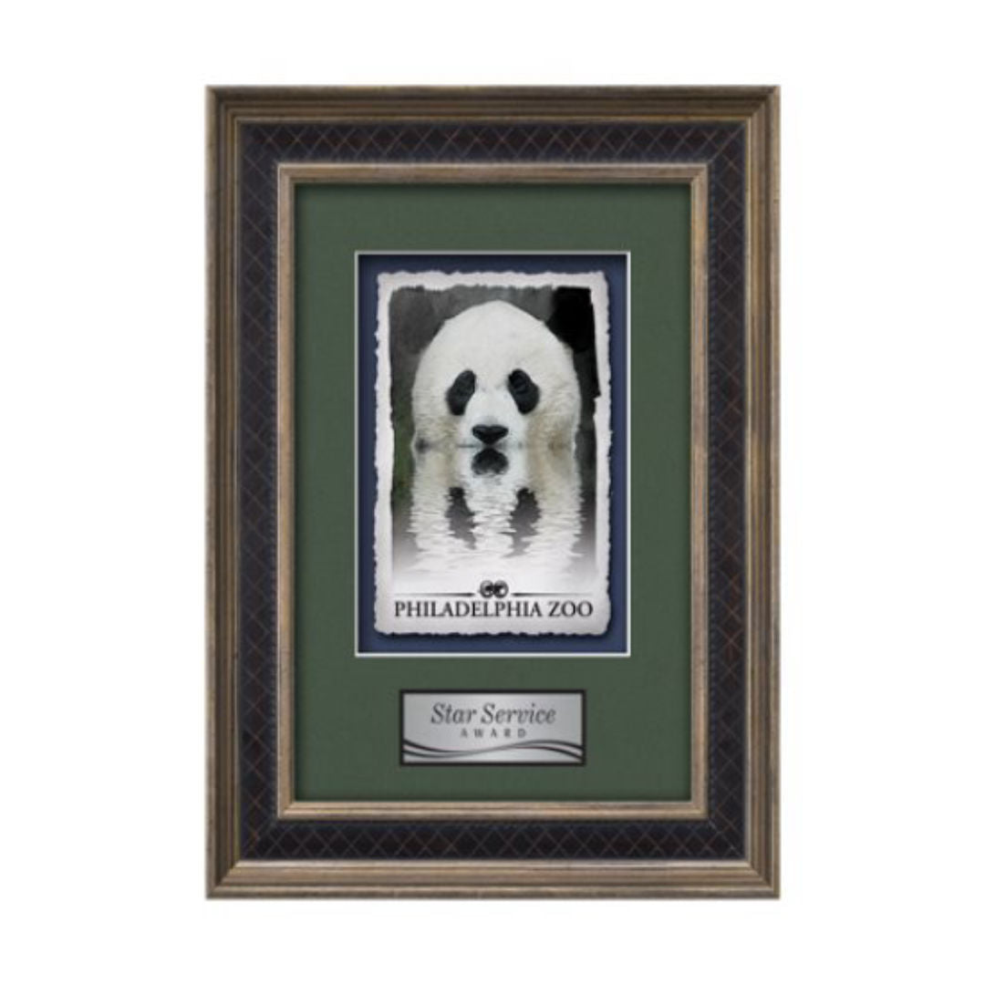 Tuscan VividPrint™ Framed Award — Rustic/Charcoal