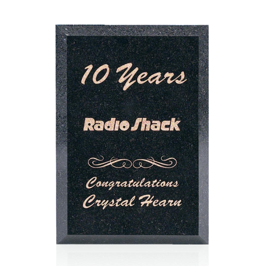 Granite Plaque - Black
