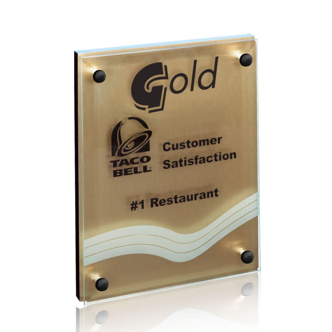 Kingston Plaque - Metallic Gold
