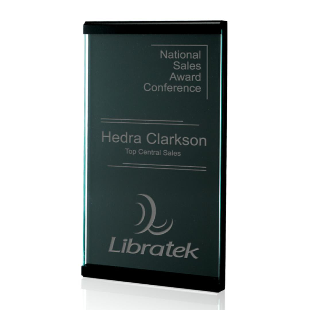 Scroll Plaque - Jade/Black