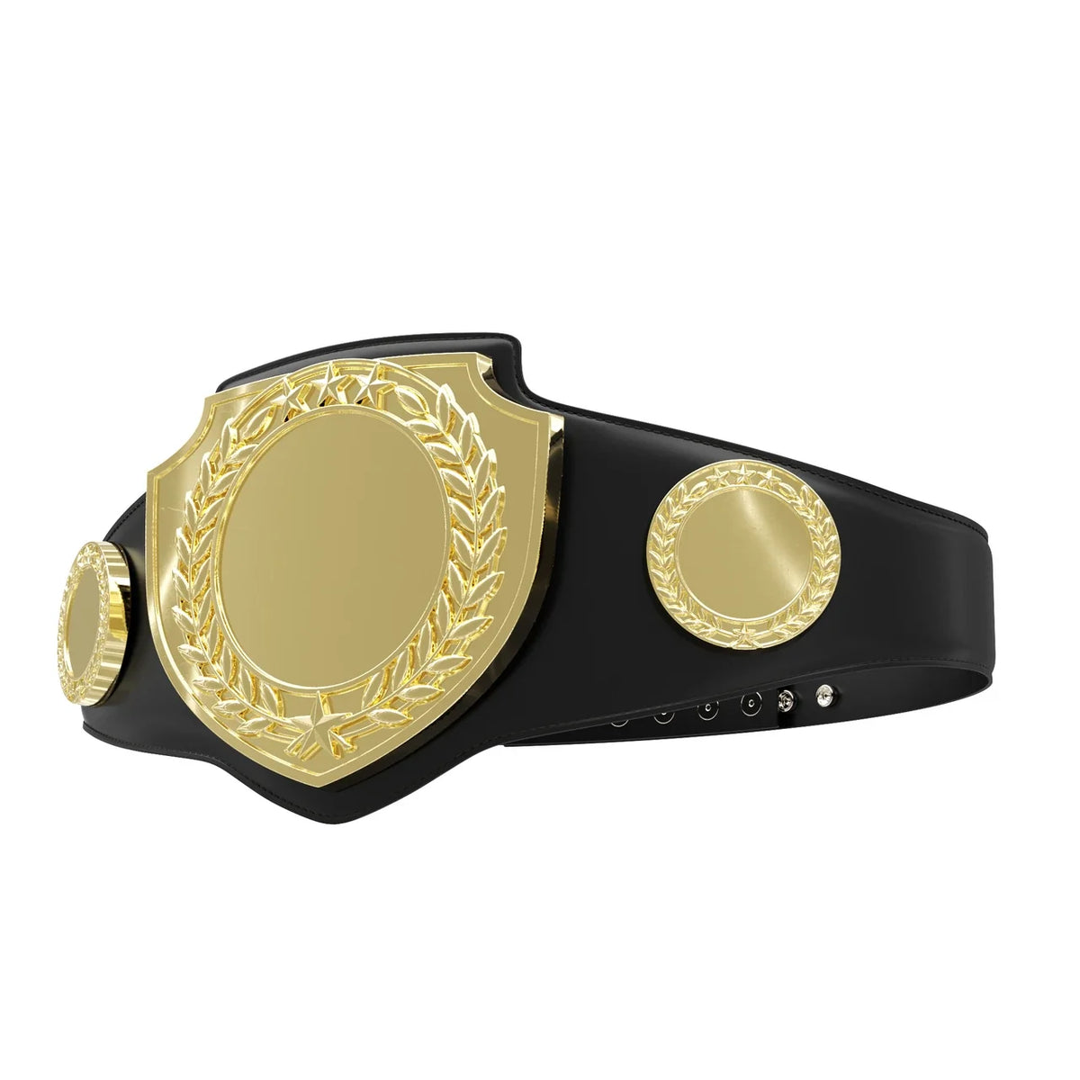 Bright Shield Championship Belt in Black