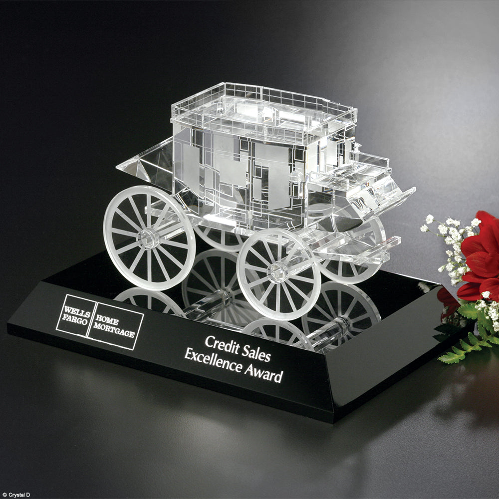 Stagecoach Award on Black Base 4-1/2"