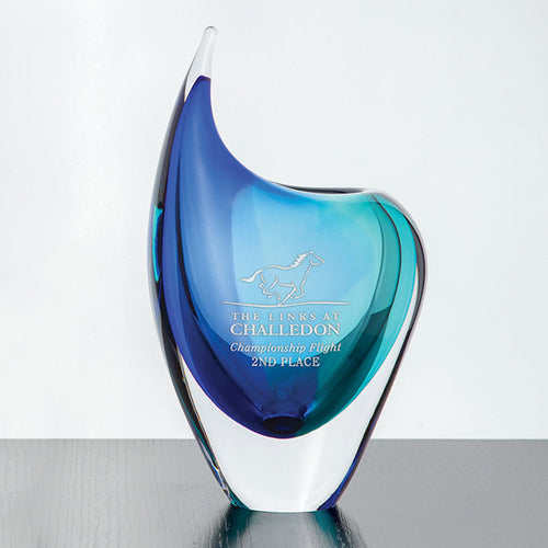 Plato Art Vase - Blue/Turquoise