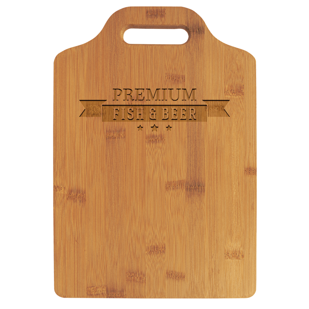 Bamboo Cutting Board with Handle — 13 x 9 in