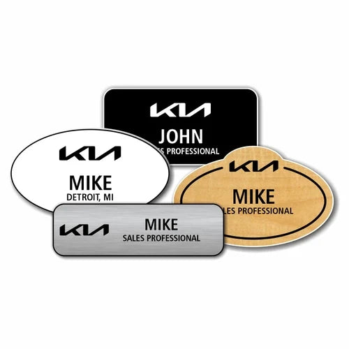 Kia - New Logo 2021 BW - Name Badges