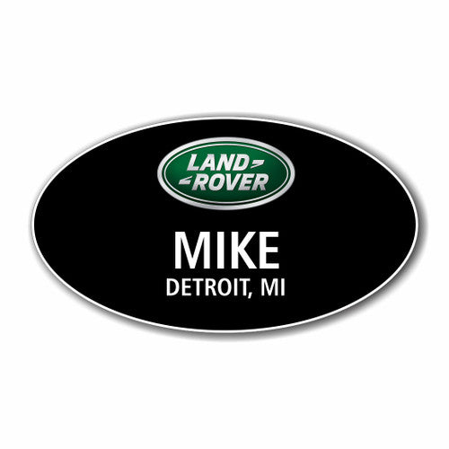 Land Rover Black Oval Name Badge