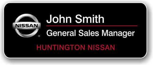 Nissan Black Name Badge