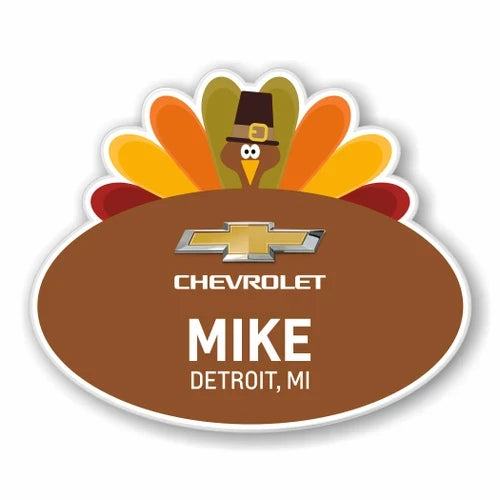 Fall and Thanksgiving Name Badges