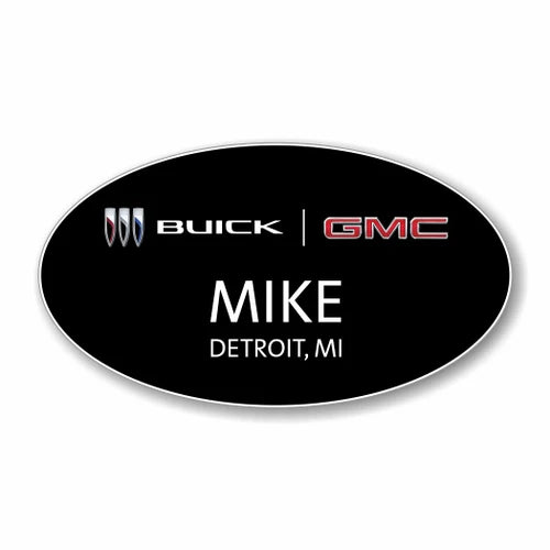 Buick GMC 2023 Black Oval Name Badge
