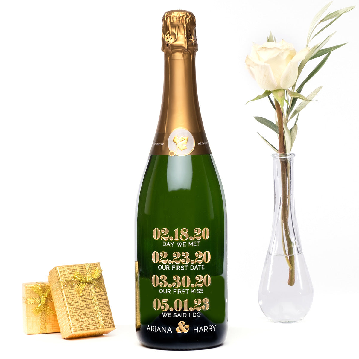 Special Dates — Engraved Wine Bottle