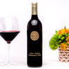 Monogram Circle — Engraved Wine Bottle