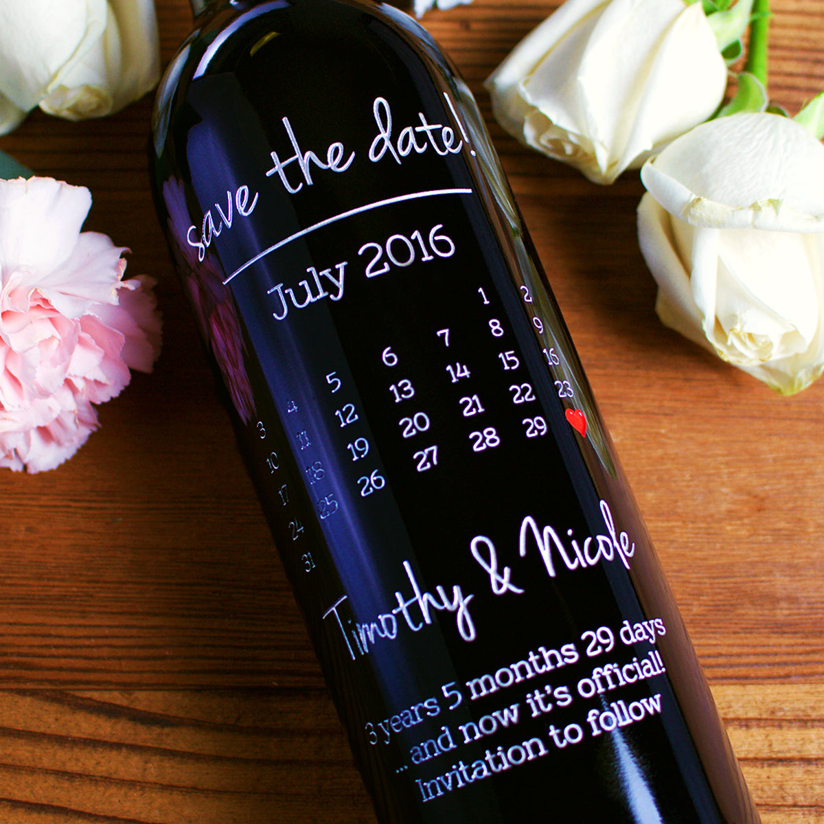 Calendar — Engraved Wine Bottle