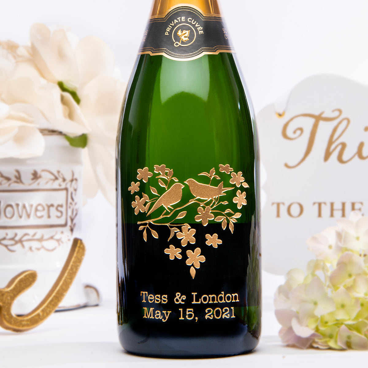 Doves in Heart — additional design or gift presentation example; final configuration confirmed in quote