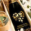 Doves in Heart — Engraved Wine Bottle